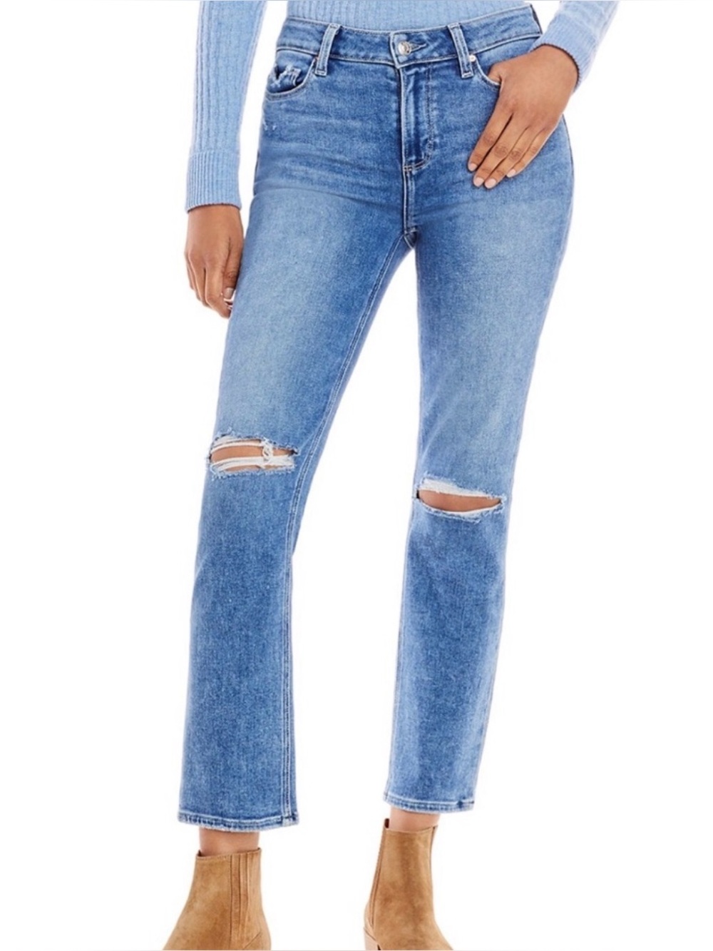 Paige Amber Ankle Straight Leg Jeans, 25